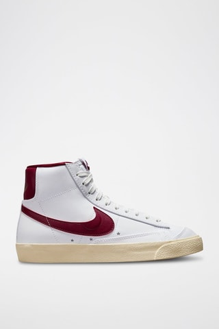 Blazer Mid '77 en cuir - Blanc