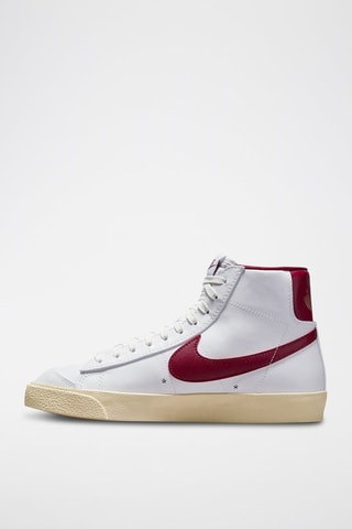 Blazer Mid '77 en cuir - Blanc