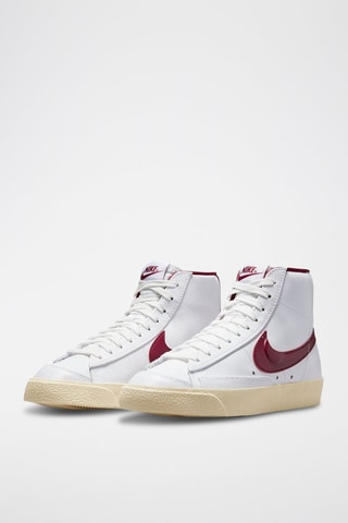 Blazer Mid '77 en cuir - Blanc