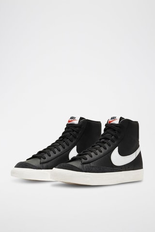 Nike Blazer Mid '77 Vintage en cuir - Noir