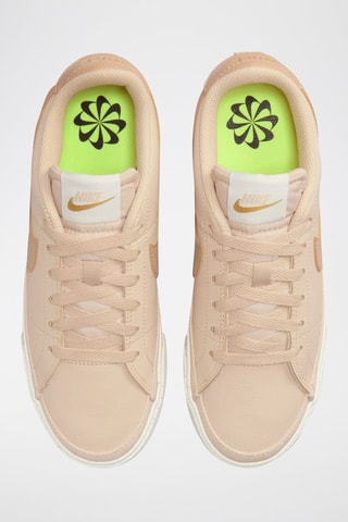Nike Court Legacy Next Nature en cuir - Blanc et rose