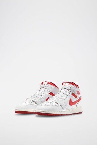 Air Jordan 1 Mid SE en cuir - Blanc