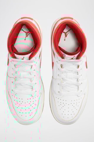 Air Jordan 1 Mid SE en cuir - Blanc