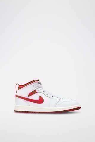 Jordan 1 Mid SE en cuir - Blanc