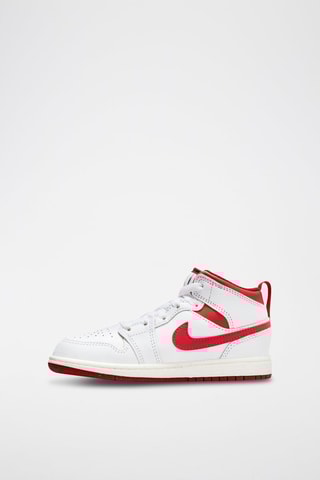 Jordan 1 Mid SE en cuir - Blanc