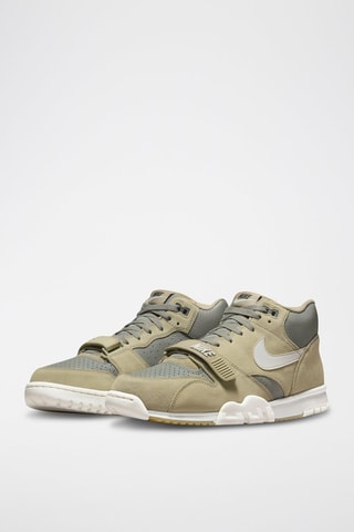 Nike Air Trainer 1 en cuir - Vert clair et gris foncé