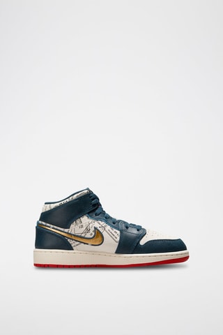 Air Jordan 1 Mid SE en cuir - Bleu marine