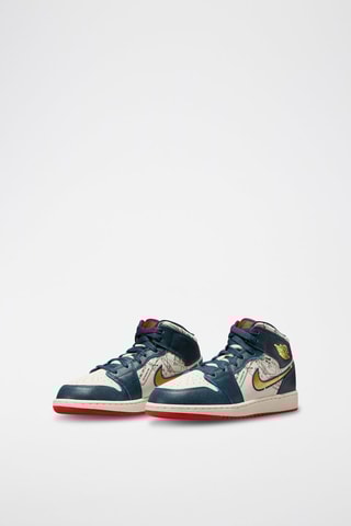 Air Jordan 1 Mid SE en cuir - Bleu marine