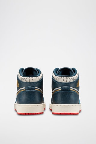 Air Jordan 1 Mid SE en cuir - Bleu marine