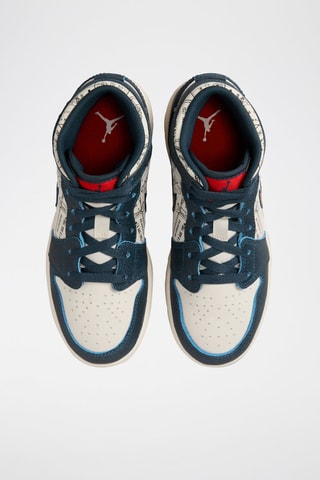 Air Jordan 1 Mid SE en cuir - Bleu marine