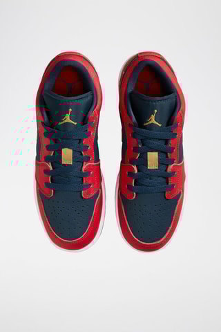 Air Jordan 1 Low SE en cuir - Bleu marine et rouge