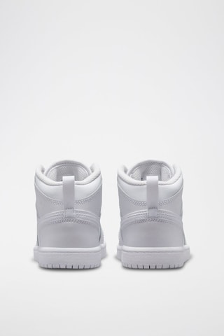 Jordan 1 Mid en cuir - Blanc