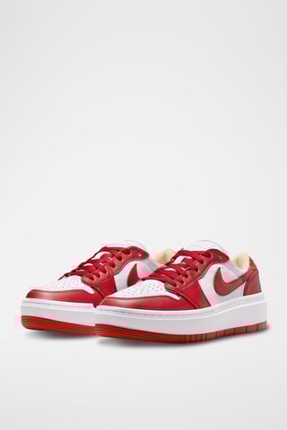Air Jordan 1 Elevate Low en cuir - Blanc et rouge