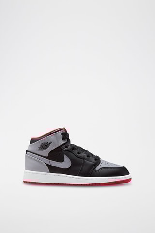 Air Jordan 1 Mid en cuir - Noir