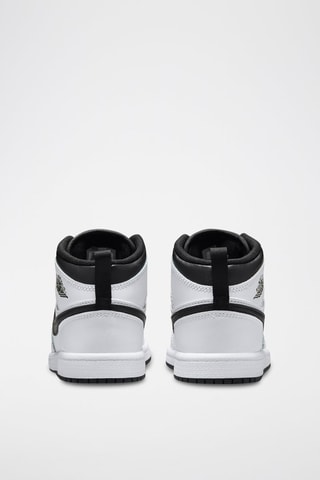 Jordan 1 Mid en cuir - Blanc