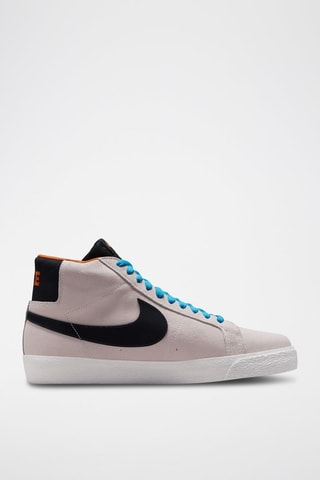 Nike SB Zoom Blazer Mid Electric en nubuck - Gris clair