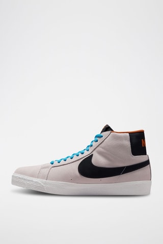 Nike SB Zoom Blazer Mid Electric en nubuck - Gris clair