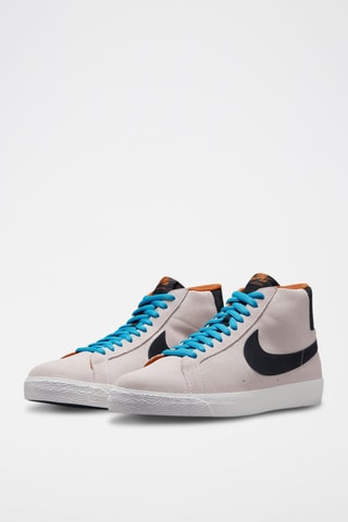 Nike SB Zoom Blazer Mid Electric en nubuck - Gris clair
