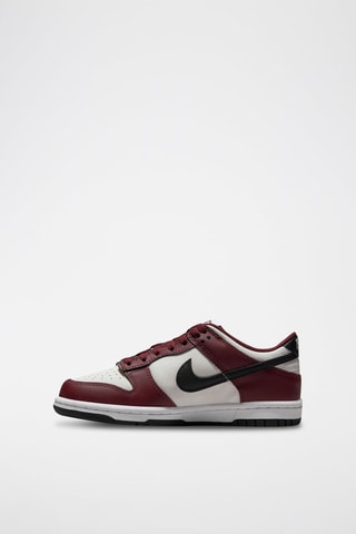 Nike Dunk Low en cuir - Rouge