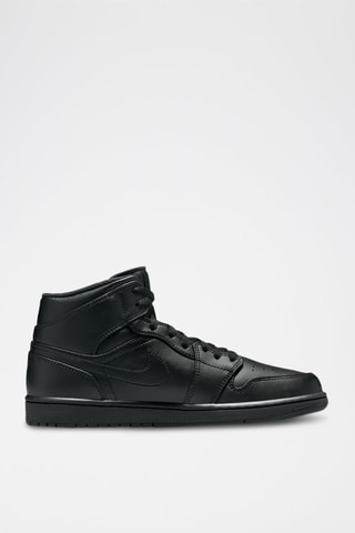 Air Jordan 1 Mid en cuir - Noir