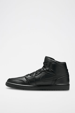 Air Jordan 1 Mid en cuir - Noir