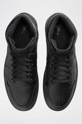 Air Jordan 1 Mid en cuir - Noir