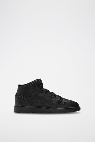 Air Jordan 1 Mid en cuir - Noir