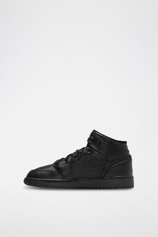Air Jordan 1 Mid en cuir - Noir