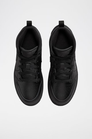 Jordan 1 Mid en cuir - Noir