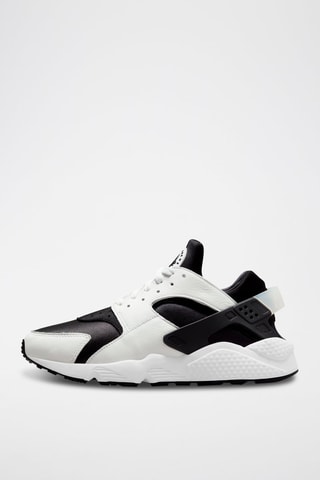 Air Huarache en cuir - Noir et blanc