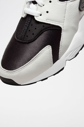 Air Huarache en cuir - Noir et blanc