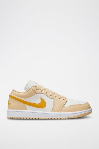 Air Jordan 1 Low - Blanc et ocre pâle