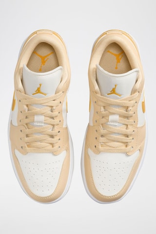 Air Jordan 1 Low - Blanc et ocre pâle
