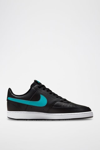 Nike Court Vision Low en cuir - Noir