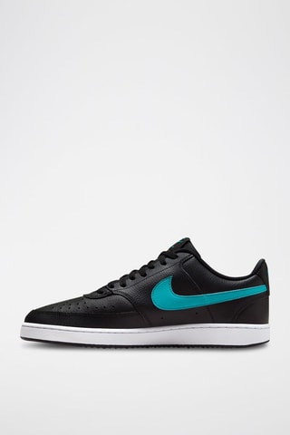 Nike Court Vision Low en cuir - Noir