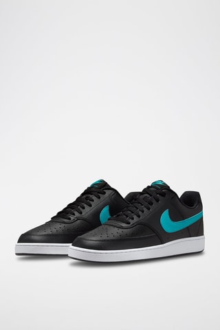 Nike Court Vision Low en cuir - Noir
