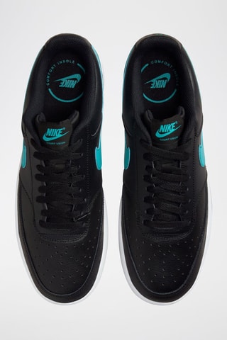 Nike Court Vision Low en cuir - Noir