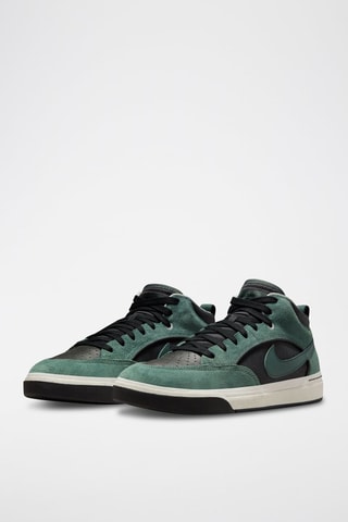 Leo Baker en cuir et satin - Vert - Nike