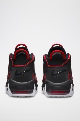 Nike Air More Uptempo '96 en cuir - Noir et rouge.