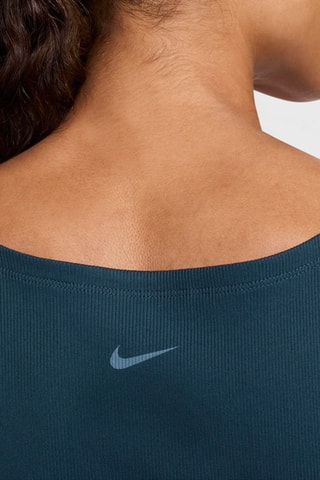 Débardeur de fitness One Fitted Rib - Bleu marine - Nike