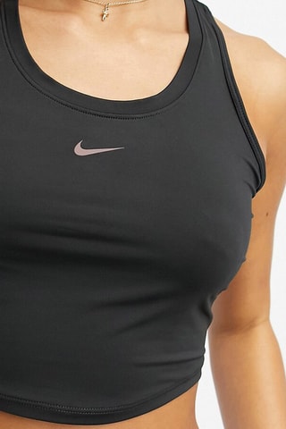 Débardeur court d’entraînement Nike One Novelty - Noir