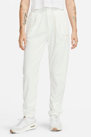 Pantalon polaire taille haute Nike Everyday - Blanc