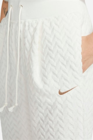 Pantalon polaire taille haute Nike Everyday - Blanc