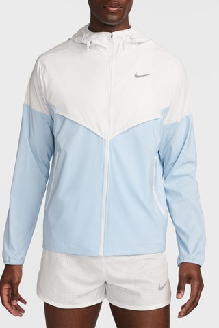 Veste de running à capuche Nike Windrunner - Blanc