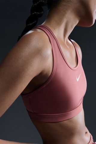 Brassière de sport ampliforme Nike Swoosh Medium Support - Vieux rose