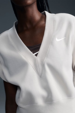 Crop top polaire Phoenix - Blanc