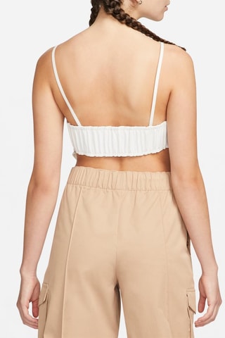 Crop top Nike Swoosh - Blanc