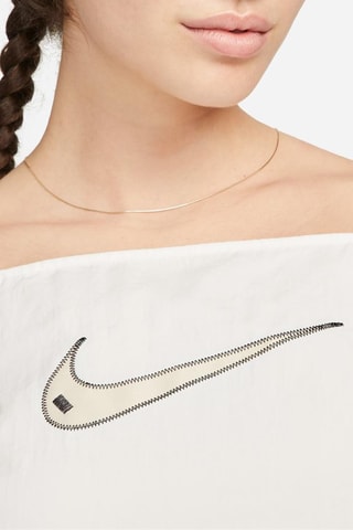 Crop top Nike Swoosh - Blanc