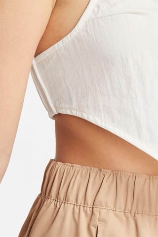 Crop top Nike Swoosh - Blanc