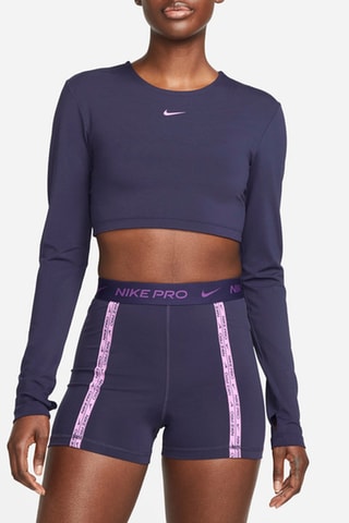 Crop top d’entraînement Nike Pro - Violet